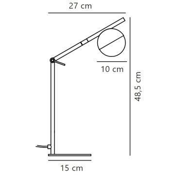 Nordlux - Stolní lampa CONTINA 1xG9/5W/230V černá