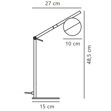 Nordlux - Stolní lampa CONTINA 1xG9/5W/230V mosaz