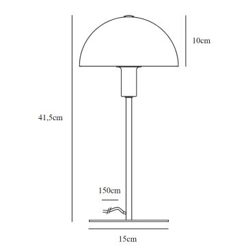 Nordlux - Stolní lampa ELLEN 1xE14/40W/230V zlatá/bílá