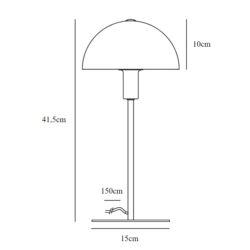 Nordlux - Stolní lampa ELLEN 1xE14/40W/230V zlatá/bílá