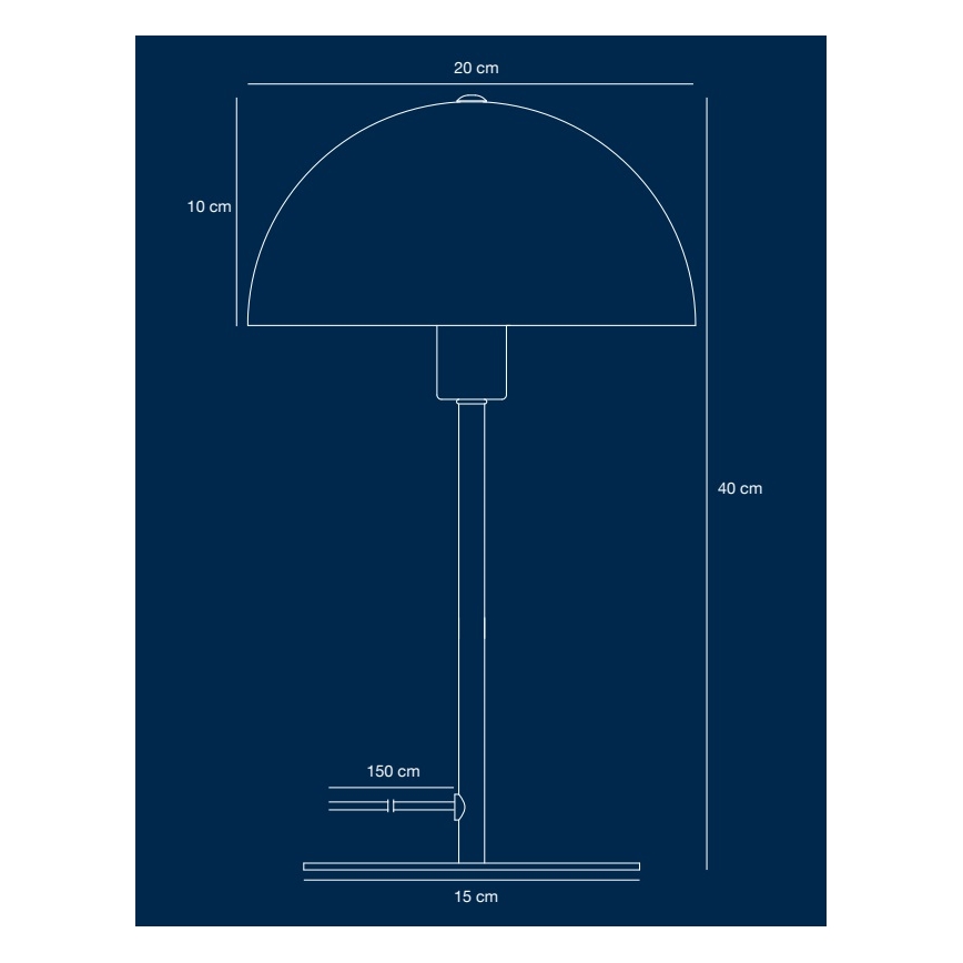 Nordlux - Stolní lampa ELLEN 1xE14/40W/230V zlatá/černá