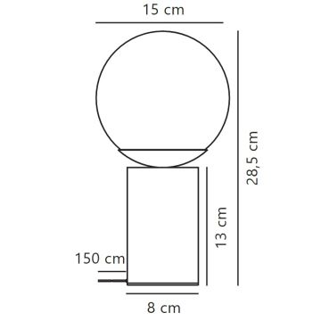 Nordlux - Stolní lampa LILLY 1xE14/25W/230V mramor/hnědá