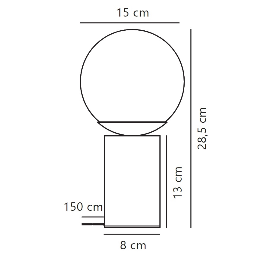 Nordlux - Stolní lampa LILLY 1xE14/25W/230V mramor/hnědá