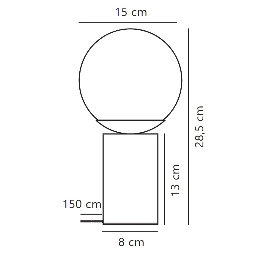 Nordlux - Stolní lampa LILLY 1xE14/25W/230V mramor/šedá