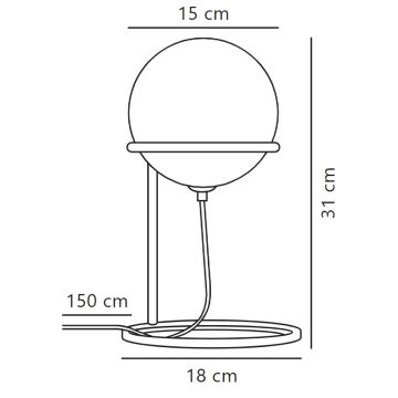 Nordlux - Stolní lampa WILSON 1xG9/5W/230V černá