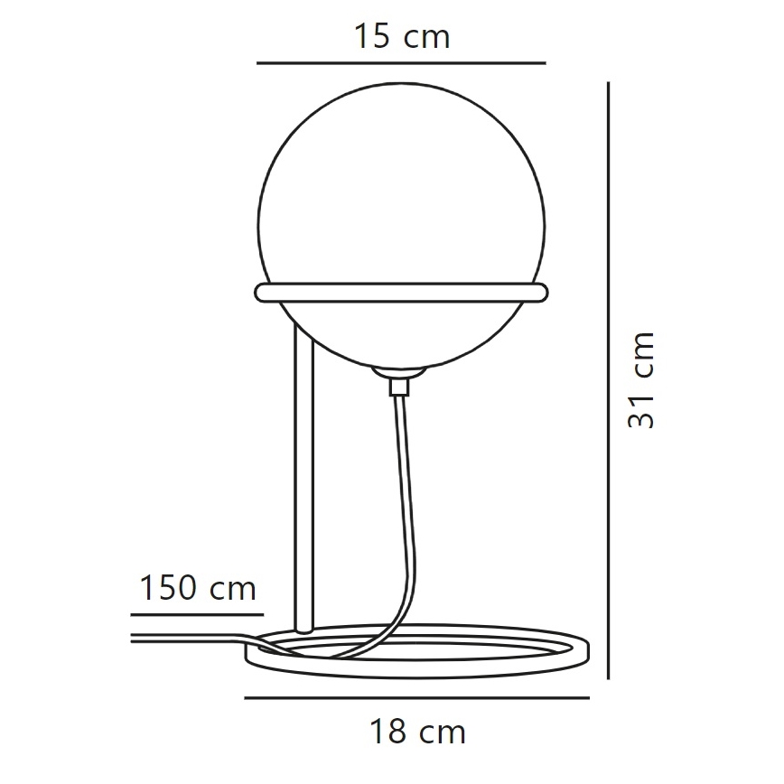 Nordlux - Stolní lampa WILSON 1xG9/5W/230V černá