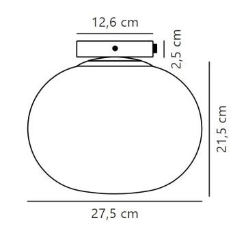 Nordlux - Stropní svítidlo ALTON 1xE27/25W/230V