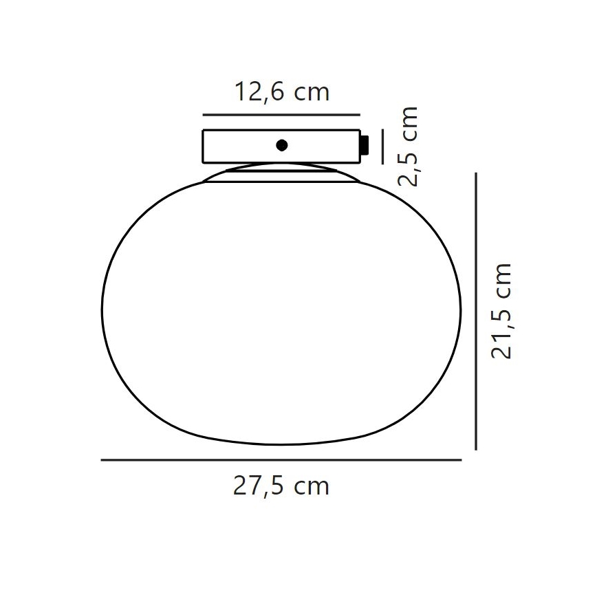 Nordlux - Stropní svítidlo ALTON 1xE27/25W/230V