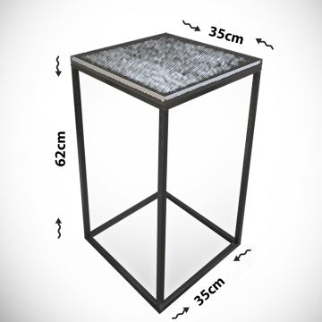 Odkládací stolek PURE 62x35 cm černá