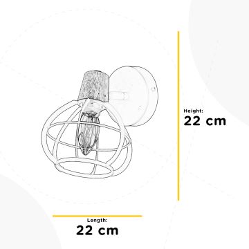 ONLI - Nástěnné bodové svítidlo GINGER 1xE14/6W/230V