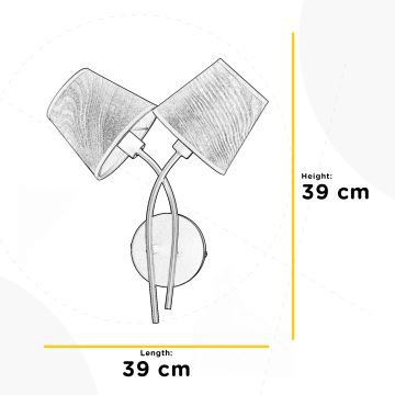 ONLI - Nástěnné svítidlo ASIA 2xE14/6W/230V