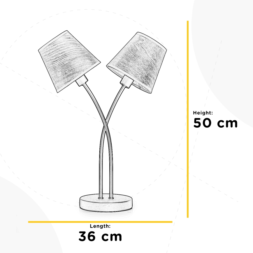 ONLI - Stolní lampa ASIA 2xE14/6W/230V 50 cm