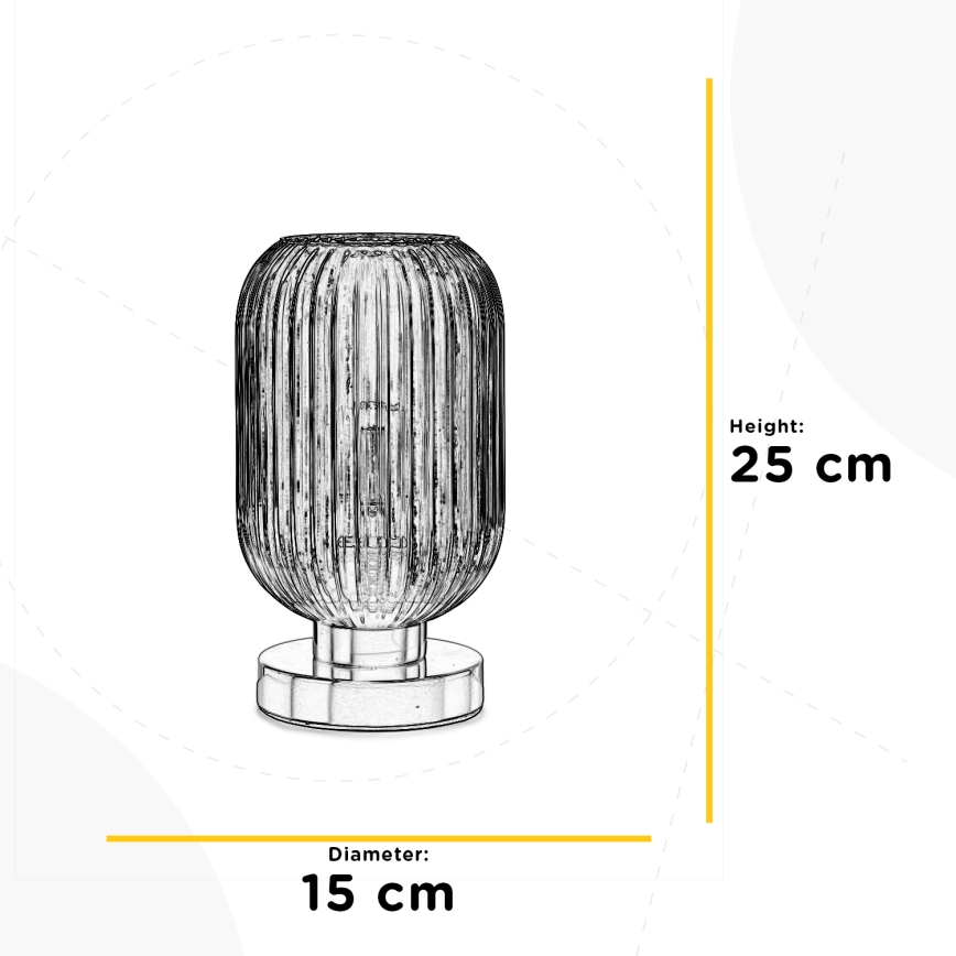 ONLI - Stolní lampa DOROTY 1xE27/22W/230V modrá/zlatá