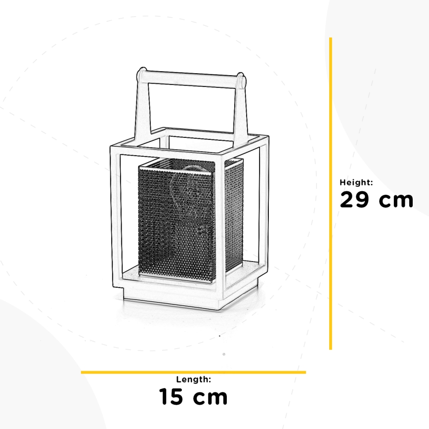 ONLI - Stolní lampa MALIK 1xE27/22W/230V 29 cm zlatá/černá