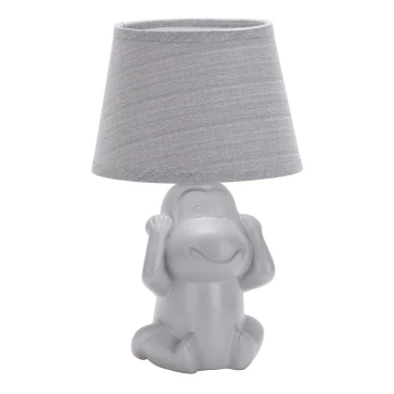 ONLI - Stolní lampa MONKEY 1xE14/6W/230V šedá