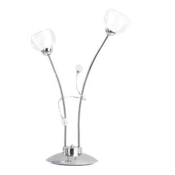 ONLI - Stolní lampa WENDY 2xE14/6W/230V 60 cm lesklý chrom