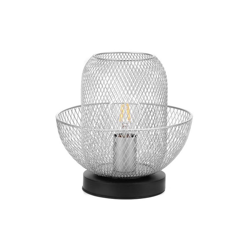 ONLI - Stolní lampa ZAIR 1xE27/22W/230V černá/stříbrná