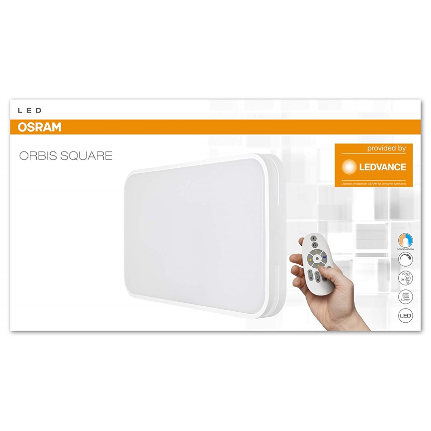 Osram - LED Stmívatelné stropní svítidlo ORBI SQUARE LED/30W/230V 3000K-6500K