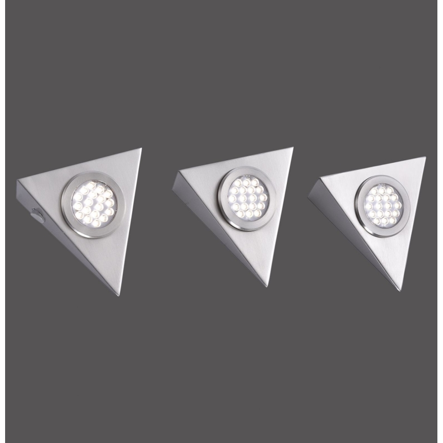 Paul Neuhaus 1119-55-3 - SADA 3x LED Osvětlení nábytku se senzorem HELENA LED/2,5W/230V