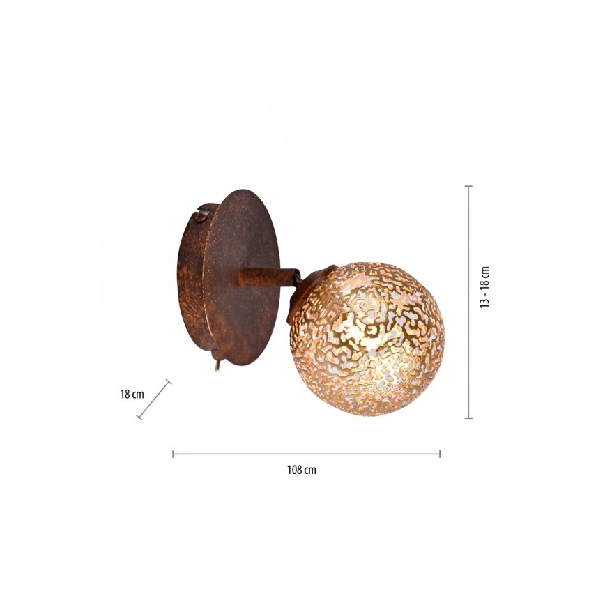 Paul Neuhaus 9031-48 - Nástěnné bodové svítidlo GRETA 1xG9/40W/230V