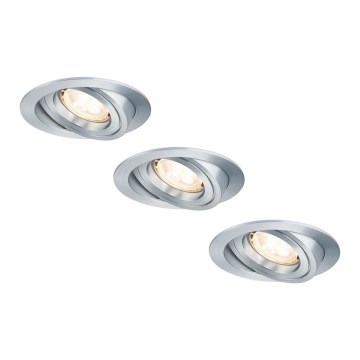 Paulmann 92623 - SADA 3xLED-GU10/4W Stmívatelné koupelnové podhledové svítidlo PREMIUM 230V