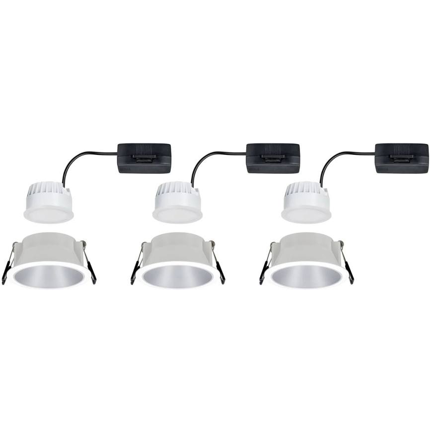 Paulmann 93410 - SADA 3xLED/6,5W IP44 Stmívatelné koupelnové podhledové svítidlo COLE 230V