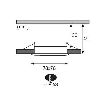 Paulmann 93895 - SADA 3xLED/6W IP44 Stmívatelné koupelnové podhledové svítidlo NOVA 230V