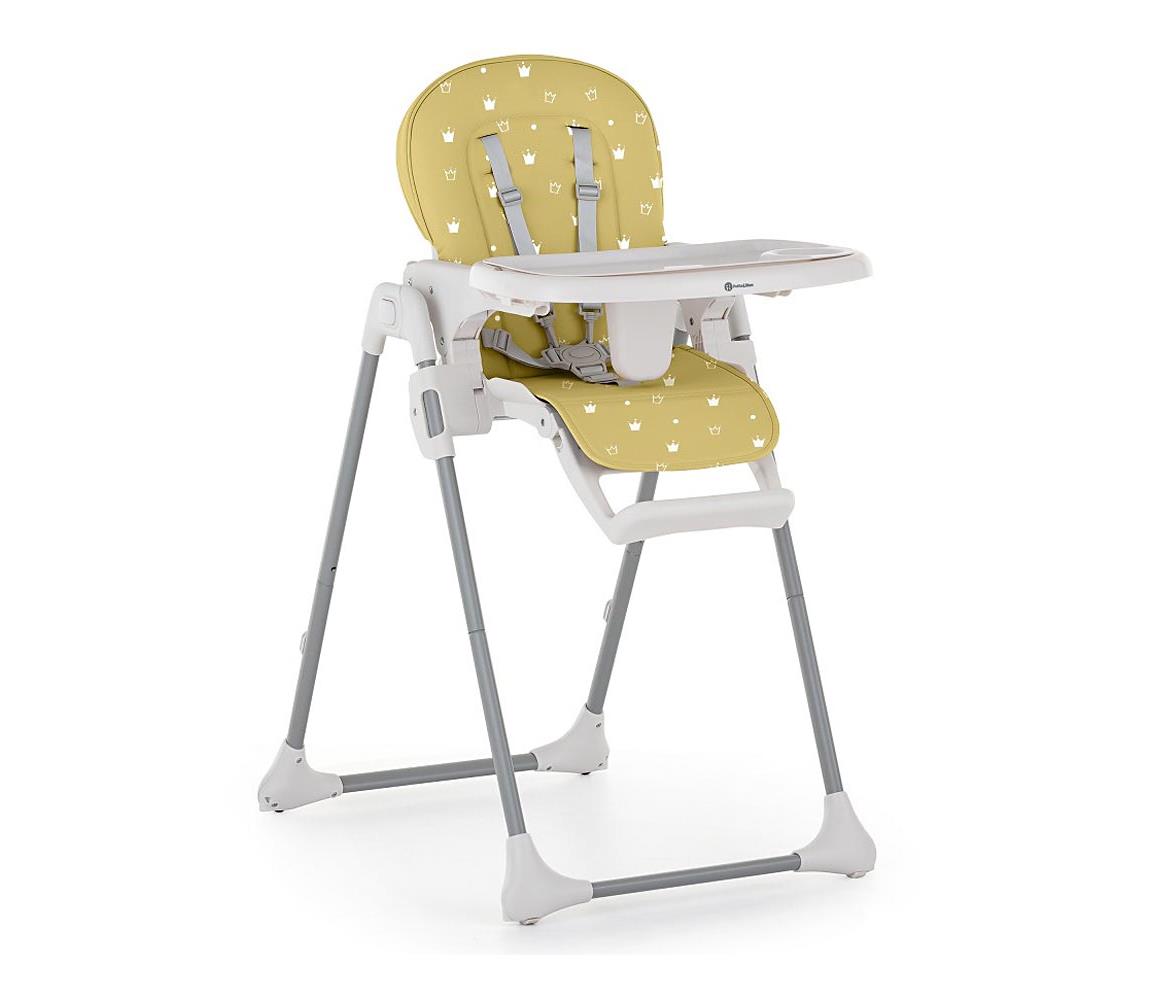 Petite&Mars PETITE&MARS - Dětská jídelní židle GUSTO žlutá 