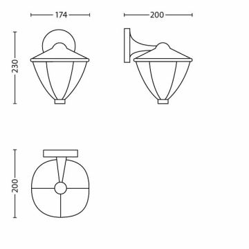 Philips - LED Venkovní nástěnné svítidlo 1xLED/4,5W/230V IP44