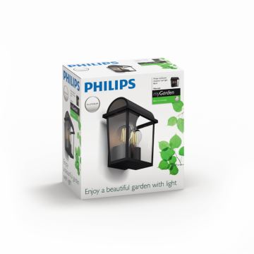 Philips 17235/30/PN - Nástěnné svítidlo HARVEST MyGarden 2xE27/42W/230V IP44
