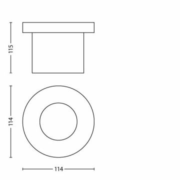 LED Venkovní nájezdové svítidlo 1xLED/3W/230V