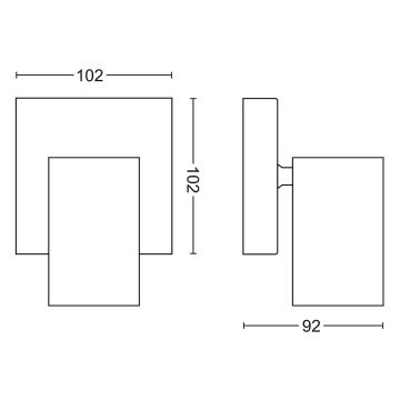 Philips - Bodové svítidlo 1xGU10/5,5W/230V