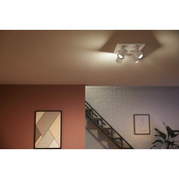 Philips - LED RGBW Stmívatelné bodové svítidlo Hue ARGENA 4xGU10/5,7W/230V