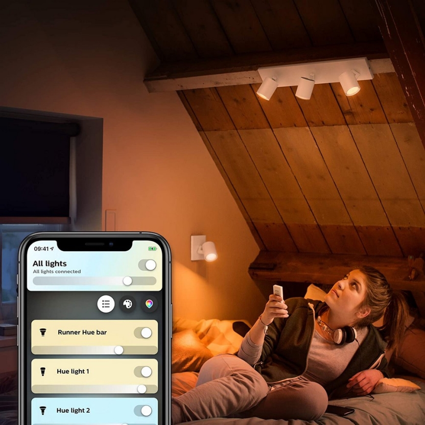 Philips - LED Stmívatelné svítidlo Hue RUNNER 3xGU10/5W/230V + dálkové ovládání