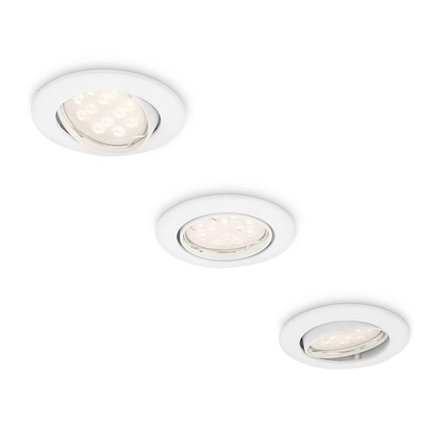 Philips 59273/31/PN - SADA 3x Koupelnové podhledové svítidlo MYLIVING NASH 1xGU10/50W/230V