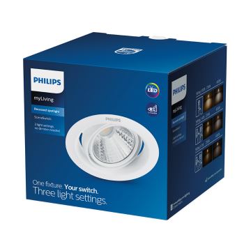 Philips - LED Stmívatelné podhledové svítidlo SCENE SWITCH 1xLED/5W/230V 2700K