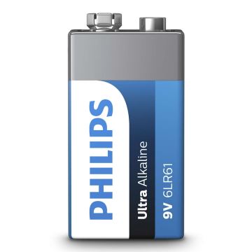 Philips 6LR61E1B/10 - Alkalická baterie 6LR61 ULTRA ALKALINE 9V