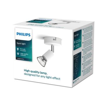 Philips - Bodové svítidlo 1xGU10/50W/230V bílá