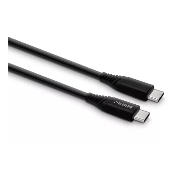 Philips DLC5206C/00 - USB kabel USB-C 3.0 konektor 2m černá/šedá