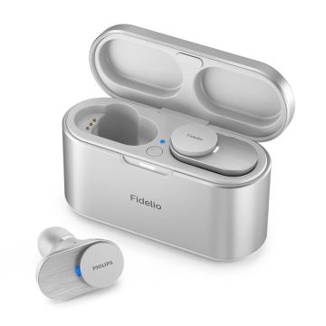 Philips Fidelio T1WT/00 - Bezdrátová sluchátka IPX4 stříbrná