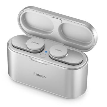 Philips Fidelio T1WT/00 - Bezdrátová sluchátka IPX4 stříbrná