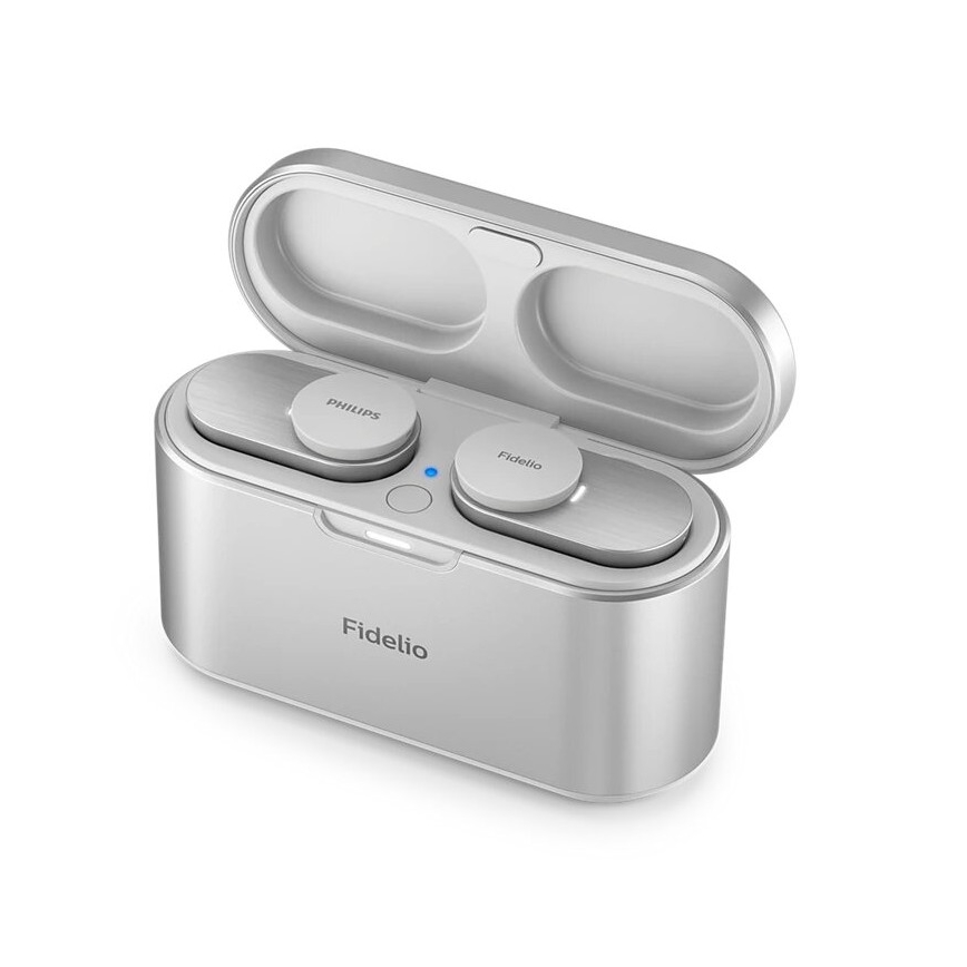 Philips Fidelio T1WT/00 - Bezdrátová sluchátka IPX4 stříbrná