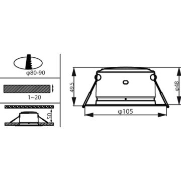 Philips - LED Podhledové svítidlo LED/2,2W/230V 4000K