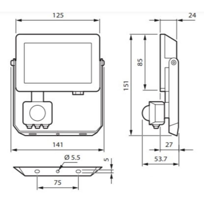 Philips - LED Reflektor se senzorem DECOFLOOD LED/20W/230V IP65