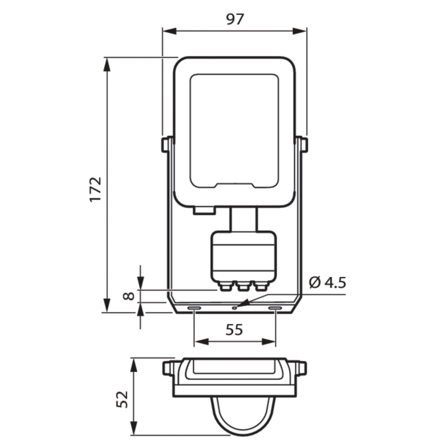 Philips - LED Reflektor se senzorem LED/20W/230V 3000K IP65