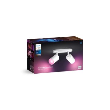 Philips - LED RGBW Stmívatelné bodové svítidlo Hue FUGATO 2xGU10/4,2W/230V 2000-6500K bílá