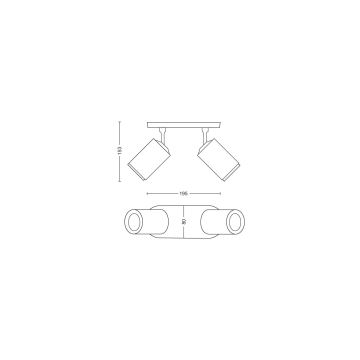 Philips - LED RGBW Stmívatelné bodové svítidlo Hue FUGATO 2xGU10/4,2W/230V 2000-6500K bílá