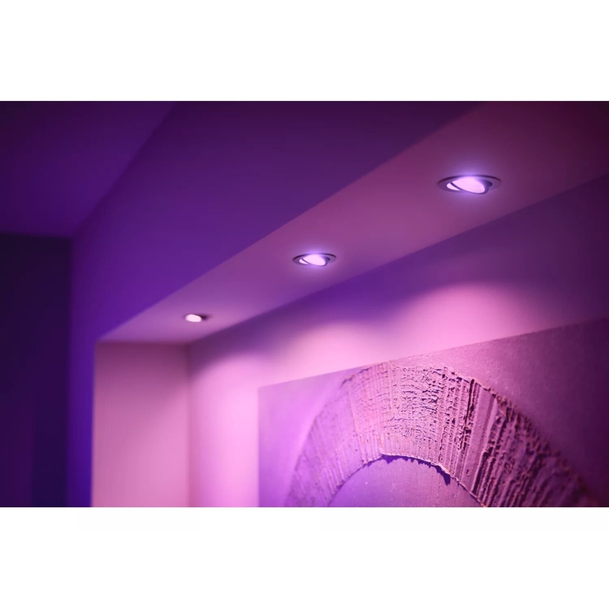 Philips - LED RGBW Stmívatelné podhledové svítidlo Hue CENTURA 1xGU10/4,2W/230V 2000-6500K