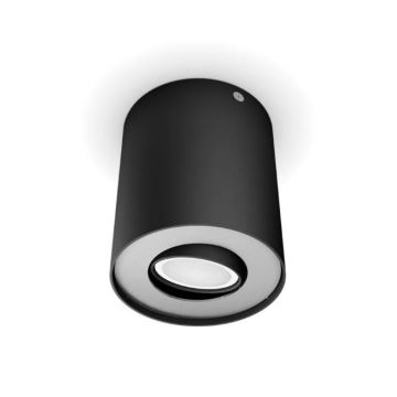 Philips - LED Stmívatelné bodové svítidlo Hue PILLAR 1xGU10/4,2W/230V 2200-6500K černá