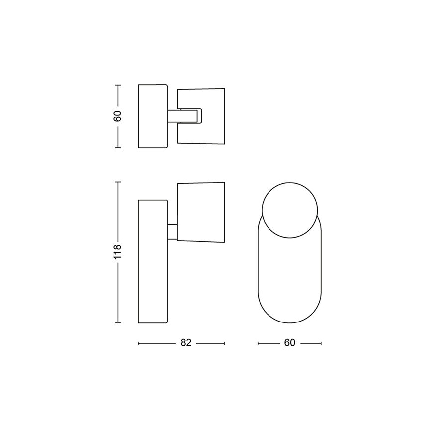 Philips - LED Stmívatelné nástěnné bodové svítidlo LED/4,5W/230V